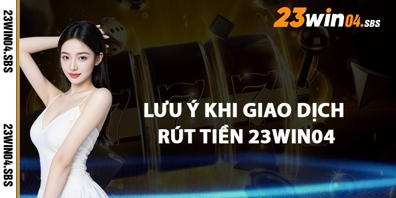 Lưu Ý Quan Trọng Khi Giao Dịch Rút Tiền 23WIN04
